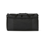 Saco desportivo impermeável em plástico ecológico com bolso oculto 50L cor preto vista frontal 