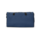 Saco desportivo impermeável em plástico ecológico com bolso oculto 50L cor azul vista traseira 