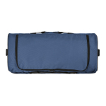 Saco desportivo impermeável em plástico ecológico com bolso oculto 50L cor azul segunda vista de detalhe 