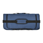 Saco desportivo impermeável em plástico ecológico com bolso oculto 50L cor azul vista superior 