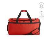 Saco desportivo impermeável em plástico ecológico com bolso oculto 50L cor vermelho