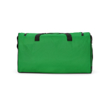 Saco desportivo impermeável em plástico ecológico com bolso oculto 50L cor verde vista traseira 