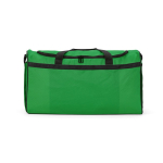 Saco desportivo impermeável em plástico ecológico com bolso oculto 50L cor verde vista frontal 