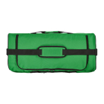 Saco desportivo impermeável em plástico ecológico com bolso oculto 50L cor verde vista superior 