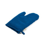 Luva de cozinha com polegar separado em algodão reciclado 220 g/m² cor azul
