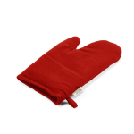 Luva de cozinha com polegar separado em algodão reciclado 220 g/m² cor vermelho