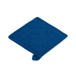 Pega de cozinha em algodão reciclado com fita para pendurar 180 g/m² cor azul