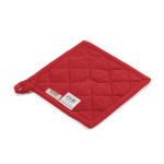 Pega de cozinha em algodão reciclado com fita para pendurar 180 g/m² cor vermelho segunda vista