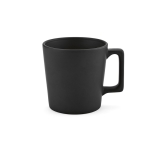 Caneca de cerâmica com acabamento mate disponível em cores vivas 310ml cor preto