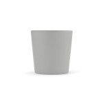 Caneca de cerâmica com acabamento mate disponível em cores vivas 310ml cor cinzento-claro vista traseira 