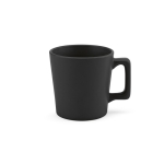 Caneca de cerâmica com acabamento mate disponível em cores vivas 220ml cor preto