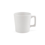 Caneca de cerâmica com acabamento mate disponível em cores vivas 220ml cor branco