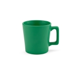 Caneca de cerâmica com acabamento mate disponível em cores vivas 220ml cor verde
