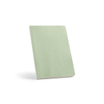 Caderno de erva-limão com capa flexível e páginas pontilhadas cor verde-claro