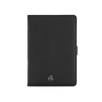 Caderno A5 de folhas lisas com capa ecológica e cadeado de combinação cor preto vista traseira 