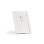 Caderno A5 capa dura de pacotes de leite recicladas páginas pontilhadas cor branco