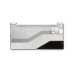 Powerbank em plástico reciclado com ecrã LED 10.000 mAh cor preto vista frontal 