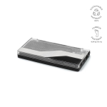 Powerbank em plástico reciclado com ecrã LED 10.000 mAh cor preto