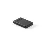 Bateria externa em plástico reciclado com carregamento rápido 6.000 mAh cor preto