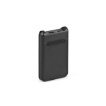 Bateria externa em plástico reciclado com carregamento rápido 6.000 mAh cor preto terceira vista 