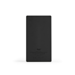 Powerbank em plástico reciclado com ecrã LED 20.000 mAh cor preto vista traseira 