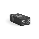 Powerbank em plástico reciclado com ecrã LED 20.000 mAh cor preto terceira vista 