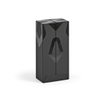 Powerbank em plástico reciclado com ecrã LED 20.000 mAh cor preto quarta vista 
