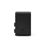 Coluna sem fios em plástico reciclado com ecrã LCD 15W cor preto terceira vista 