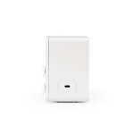 Coluna sem fios em plástico reciclado com ecrã LCD 15W cor branco terceira vista 