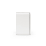 Coluna sem fios em plástico reciclado com ecrã LCD 15W cor branco quarta vista 