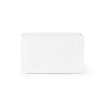 Coluna sem fios em plástico reciclado com ecrã LCD 15W cor branco vista traseira 