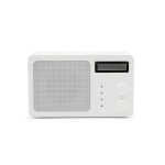 Coluna sem fios em plástico reciclado com ecrã LCD 15W cor branco