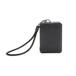 Altifalante sem fios reciclado com subwoofer integrado 3W cor preto vista traseira 