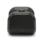 Coluna portátil em plástico reciclado com graves intensos 5W cor preto vista frontal 