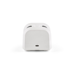 Coluna portátil em plástico reciclado com graves intensos 5W cor branco terceira vista 
