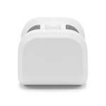 Coluna portátil em plástico reciclado com graves intensos 5W cor branco vista traseira 