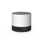 Coluna portátil de plástico reciclado com bateria de 300 mAh cor branco