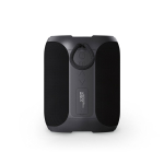 Coluna sem fios em plástico reciclado com proteção IPX6 30W cor preto vista frontal 
