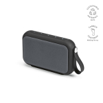 Coluna sem fios em plástico reciclado com grelhas amovíveis 10W cor preto
