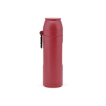 Termo de aço inoxidável reciclado com copo na tampa 750ml cor bordeaux