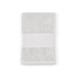 Toalha felpuda 90x150cm de algodão reciclado e algodão 370 g/m2 cor branco segunda vista
