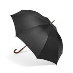 Guarda-chuva elegante de madeira abertura automática antivento ø122 cor preto quarta vista 