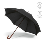 Guarda-chuva elegante de madeira abertura automática antivento ø122 cor preto