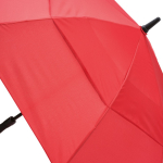 Guarda-chuva antitempestade em plástico reciclado com pega reta ø100 cor vermelho terceira vista de detalhe