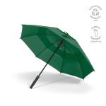 Guarda-chuva antitempestade em plástico reciclado com pega reta ø100 cor verde-escuro
