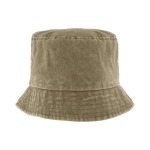 Boné casual estilo bob de algodão com efeito lavado 260 g/m2 cor castanho acinzentado primeira vista