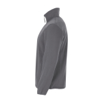 Casaco polar de poliéster com gola alta para homem 300 g/m2 Roly cor cinzento topo vista lateral