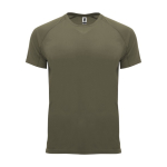 T-shirt técnica de poliéster 100% para homem 135 g/m2 Roly cor verde militar