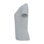 T-shirt técnica de poliéster 100% para mulher 135 g/m2 Roly cor cinzento vista lateral