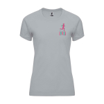 T-shirt técnica de poliéster 100% para mulher 135 g/m2 Roly cor cinzento vista impressão serigrafia